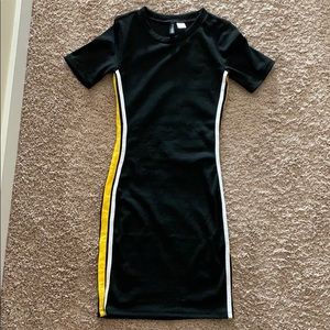 Short-Sleeve Midi Dress